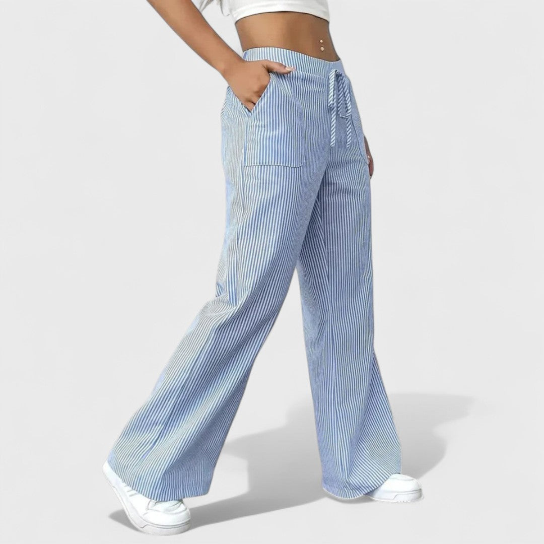 Dominique - Udobne Široke Hlače