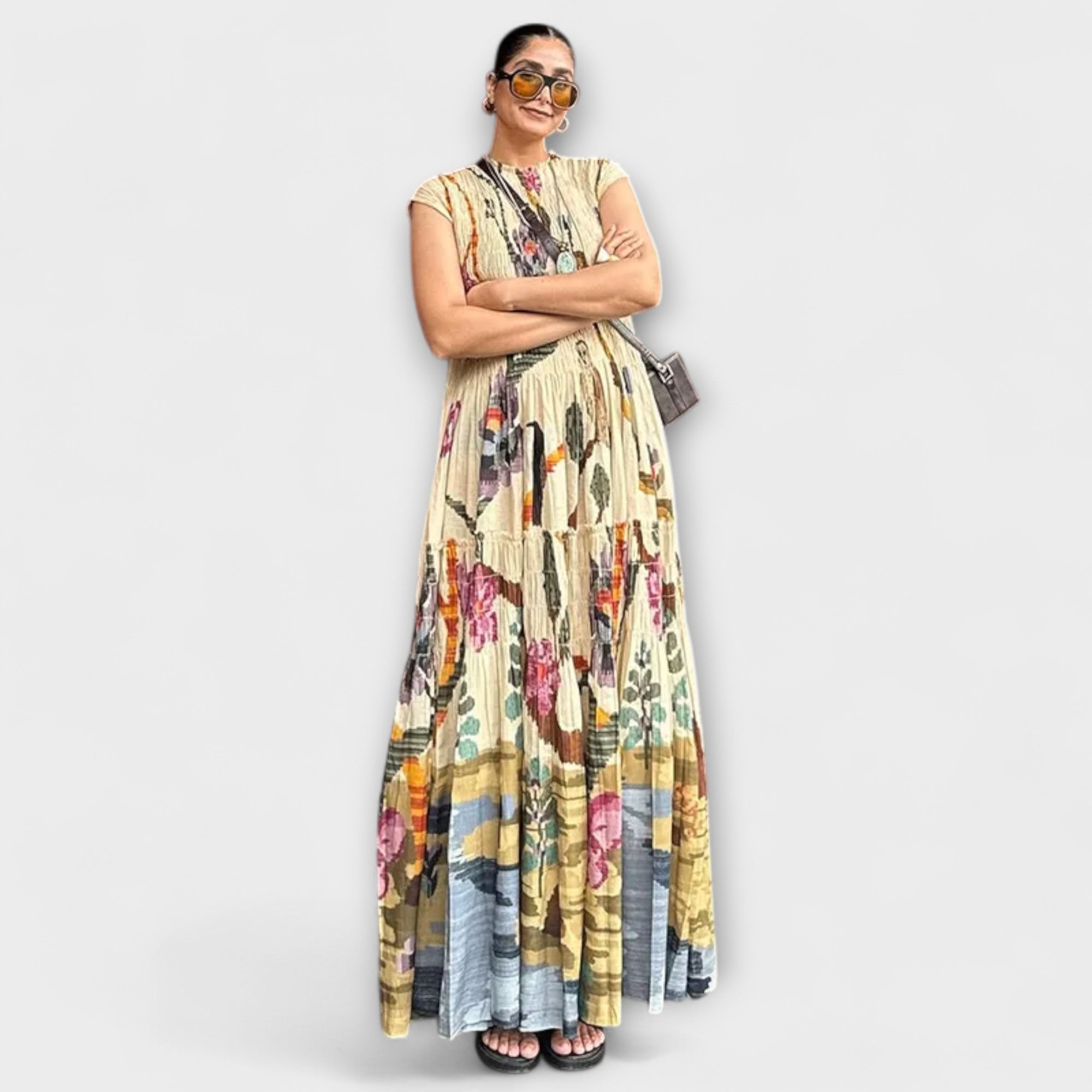 Elegantne plisirane obleke z dolgimi rokavi